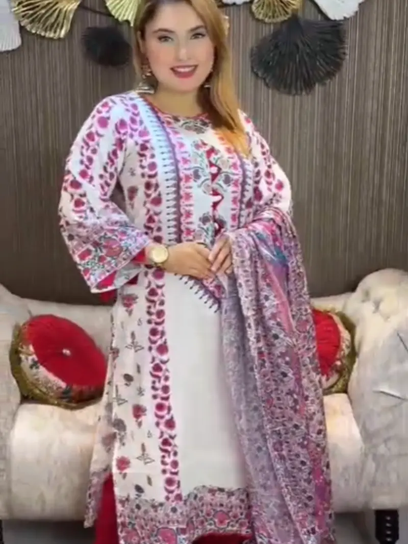 Stiched Pure Cotton dress