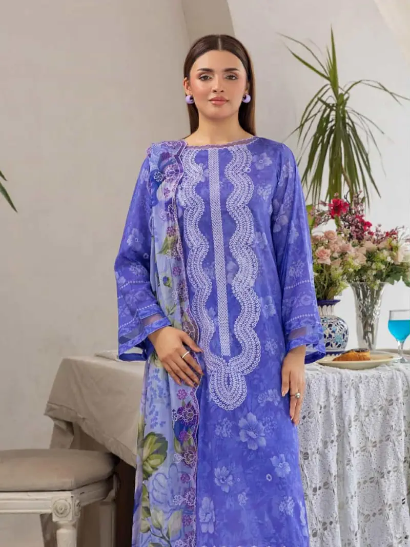 Unstiched Premium pakistani cotton dress